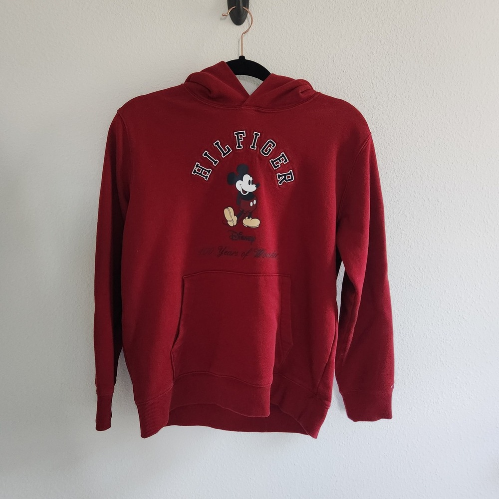 Tommy Hilfiger Disney Red Mickey Mouse Hoodie‎ Kids L 16-18